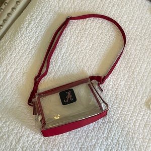 Alabama (Crimson Tide) clear cross body purse